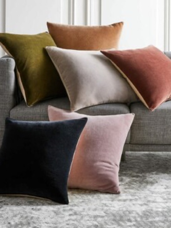 CB2 Other - CB2 LEISURE COPPER COTTON VELVET PILLOW COVER 23 x 23in